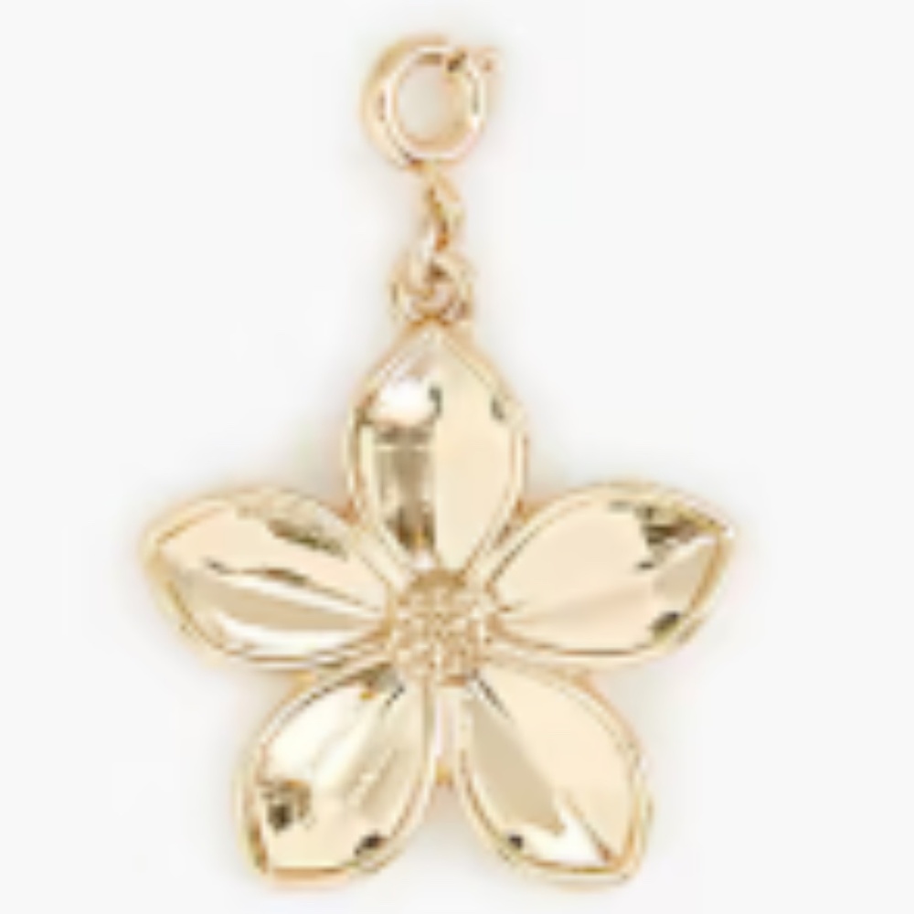 J.Crew Cham Collection large flower charm.